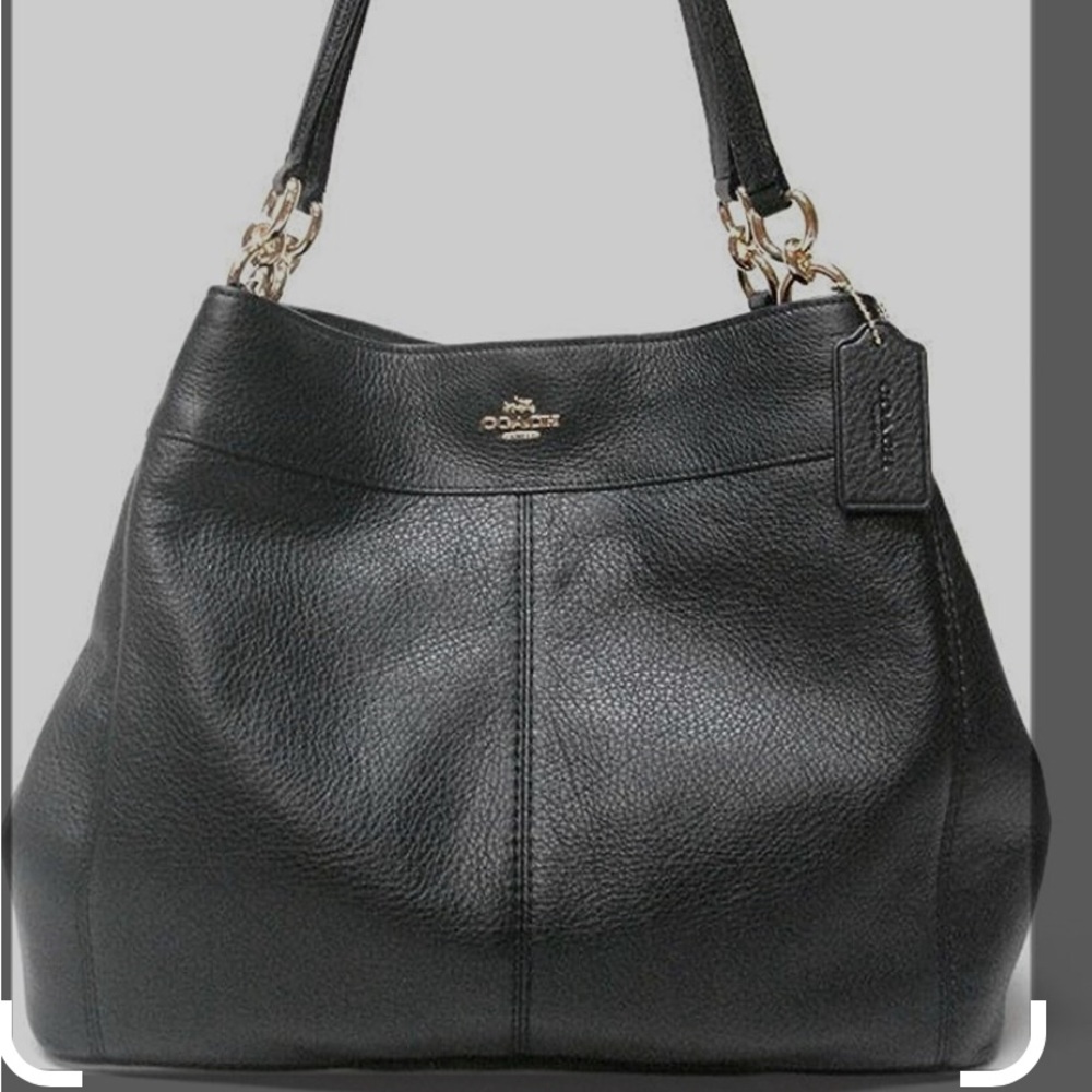 COACH F57545 Lexy Pebble Leather Shoulder Bag - Picture 4 of 4